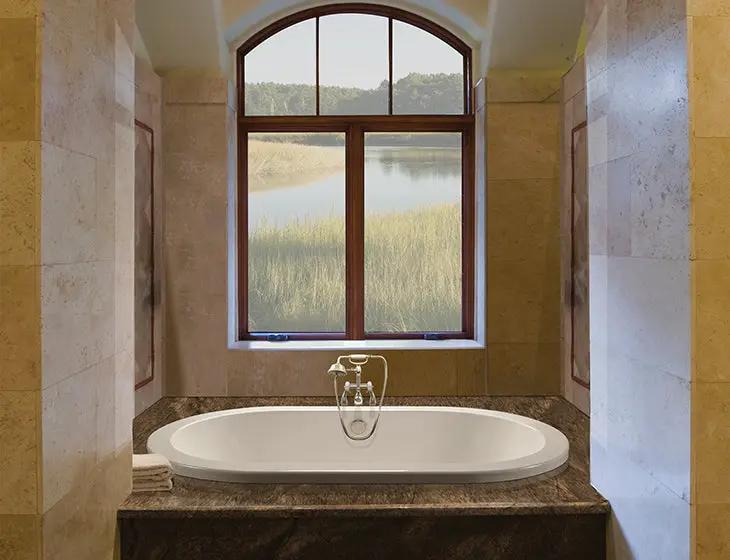 white bathtub
