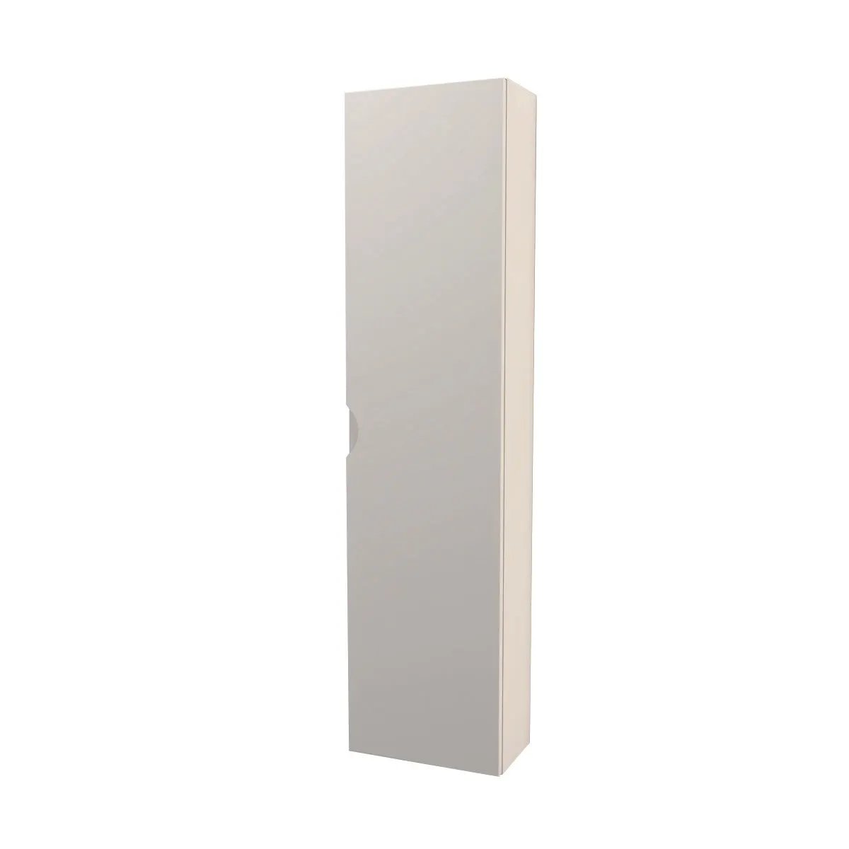 white matte linen cabinet
