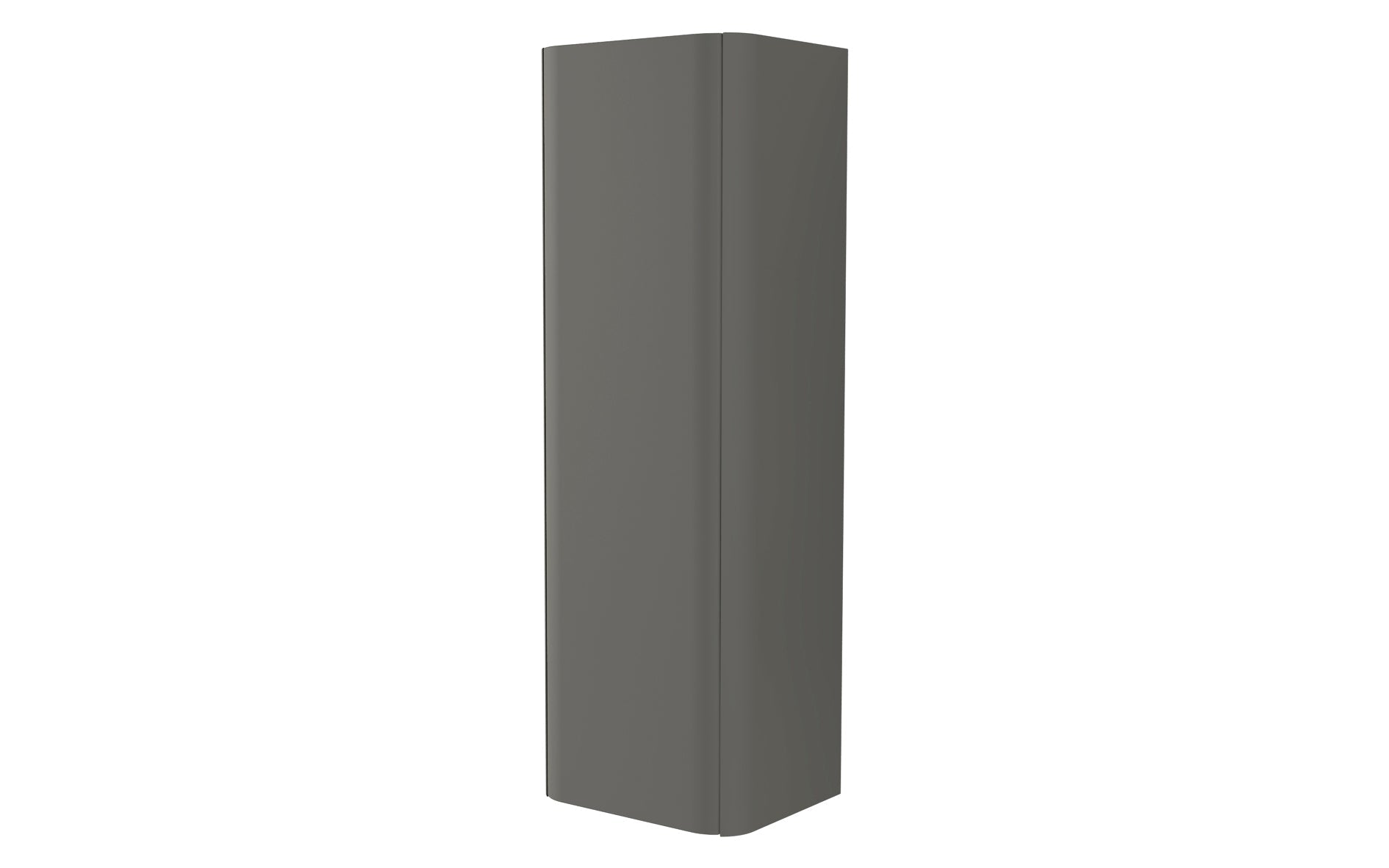 grey matte linen cabinet