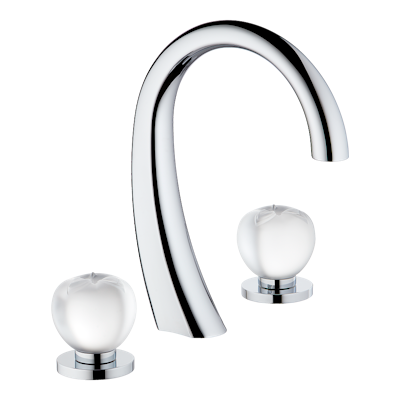 chrome polished faucet