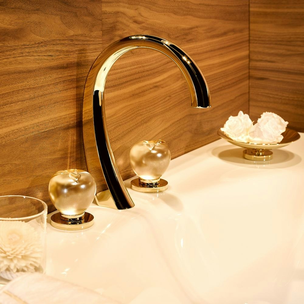 gold polished faucet