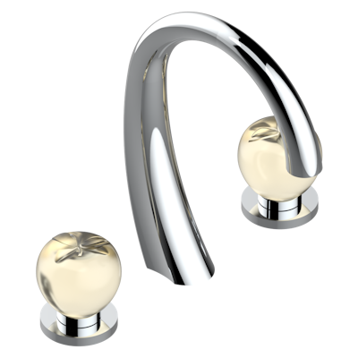 chrome polished faucet