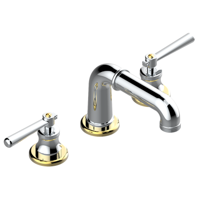 THG Paris Beaubourg with Lever Handles Widespread Lavatory Set with Drain by THG Paris