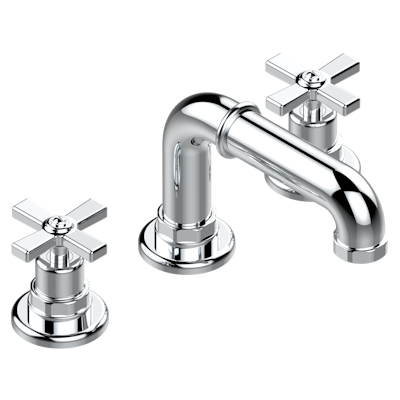chrome polished faucet