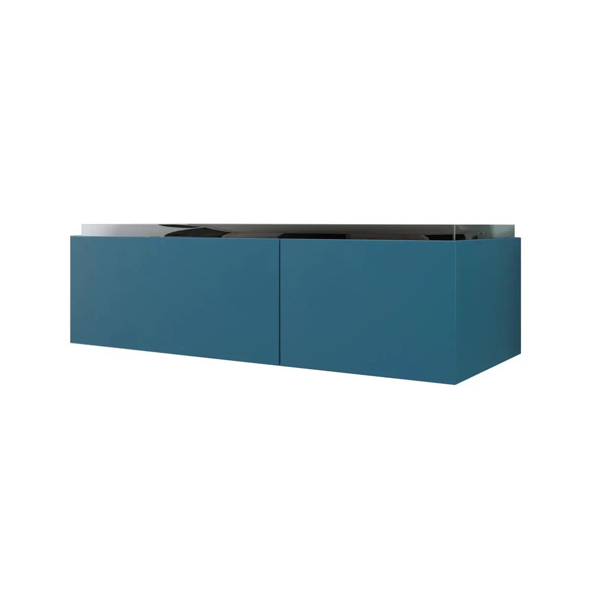 petrol blue vanity
