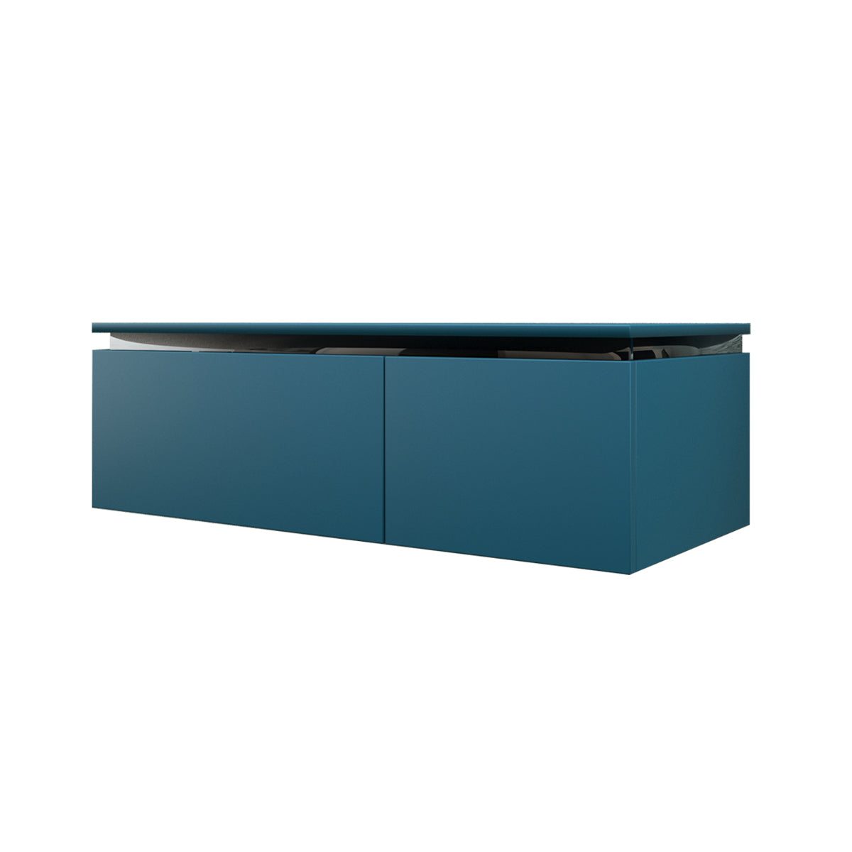 petrol blue vanity