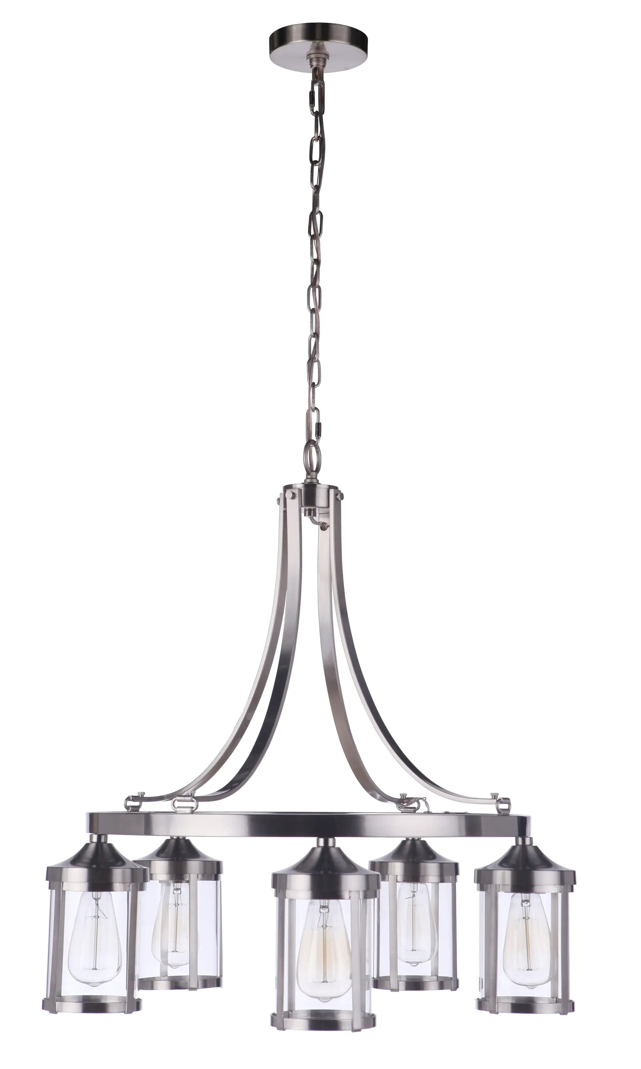 brushed polished nickel chandeliers