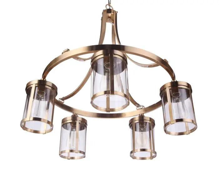 satin brass chandeliers