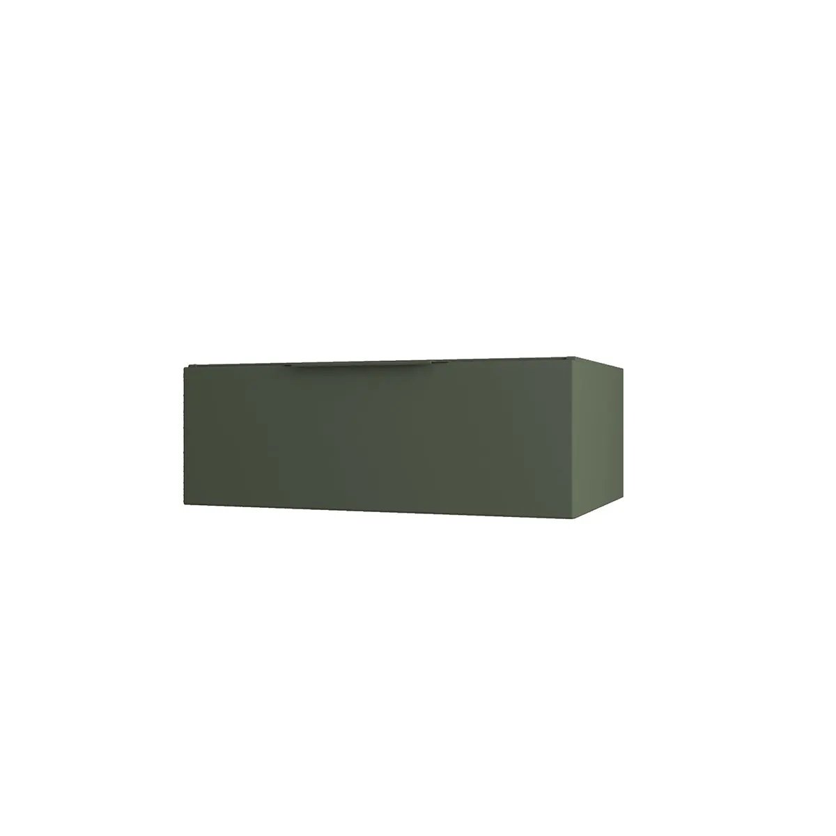 green matte vanity