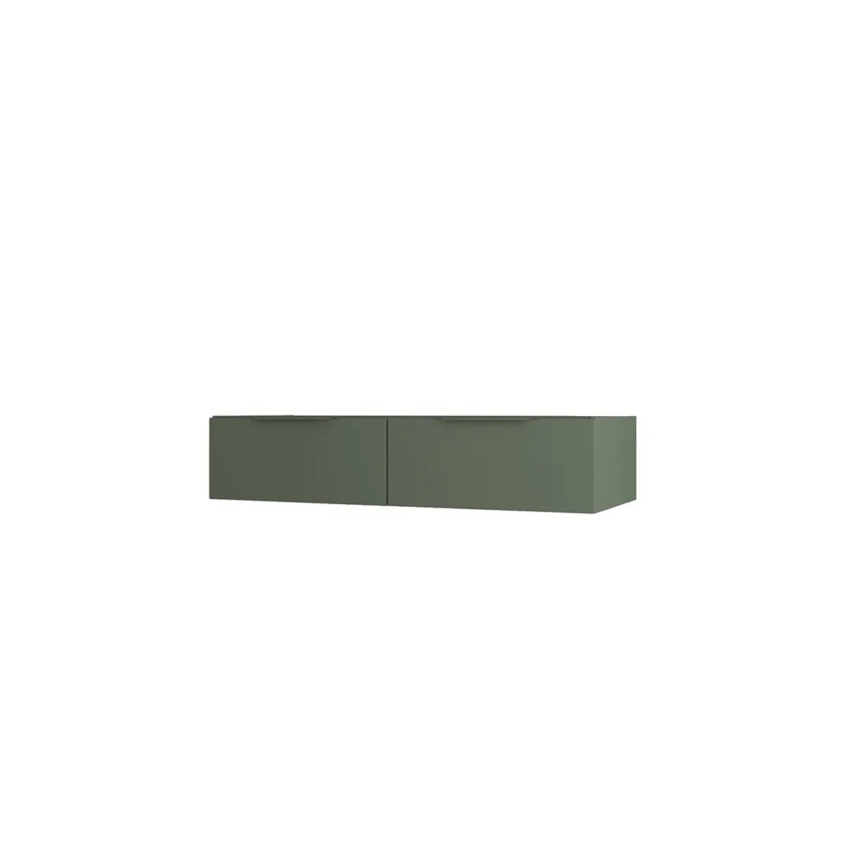 green matte vanity