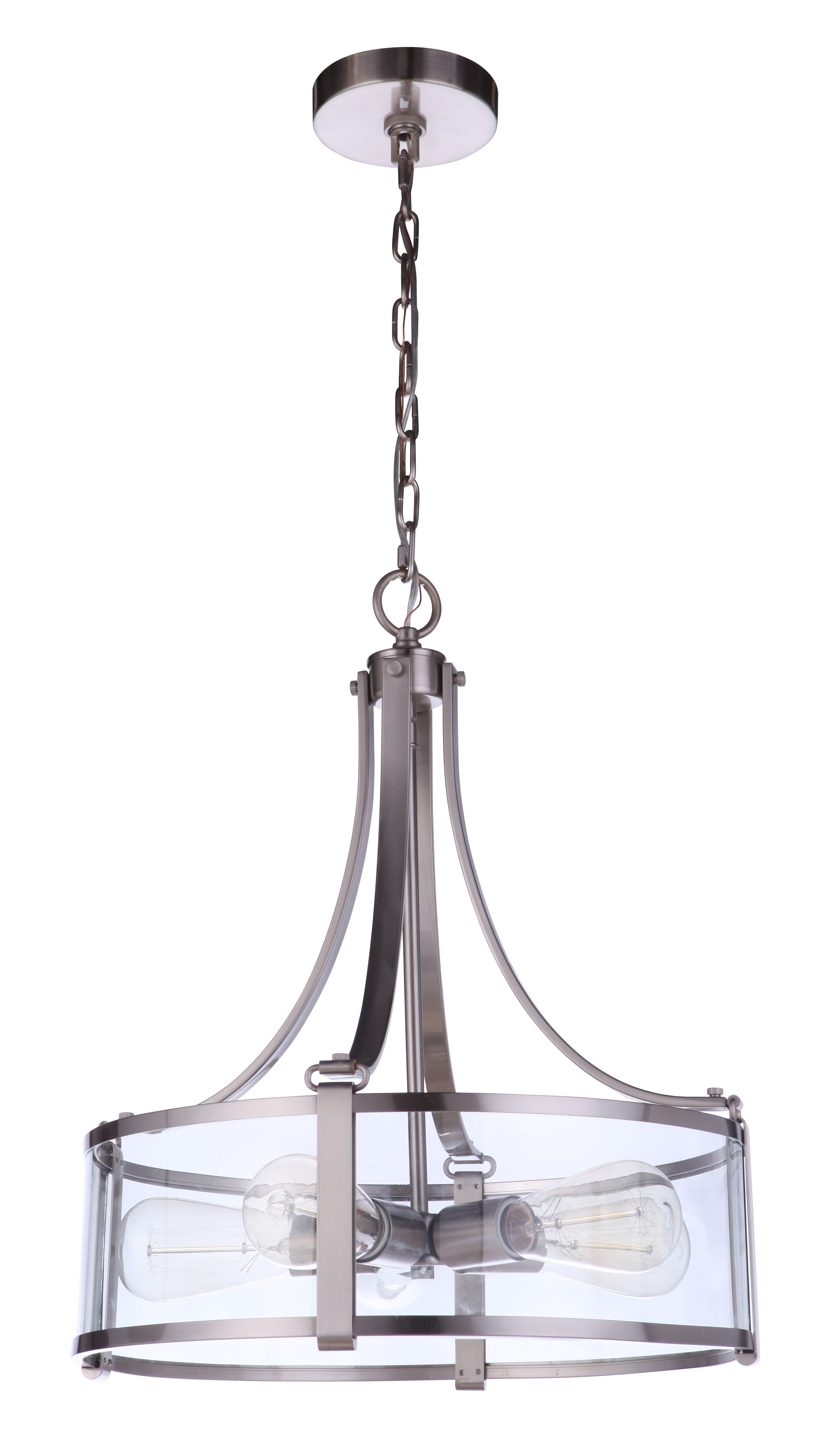 brushed polished nickel pendants