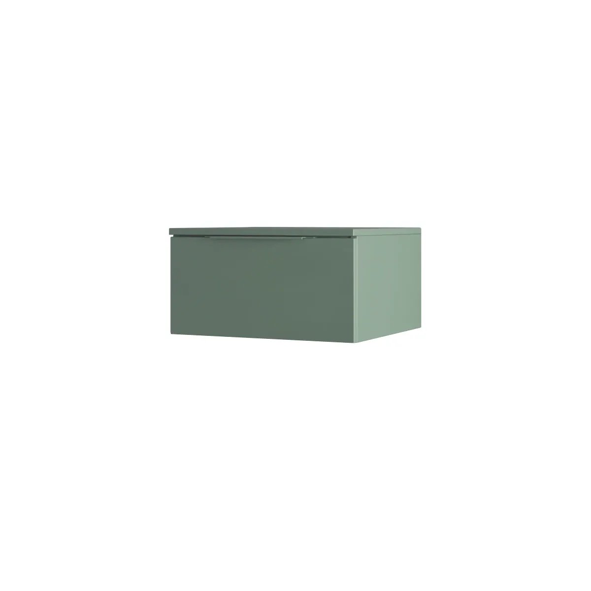 green matte drawers