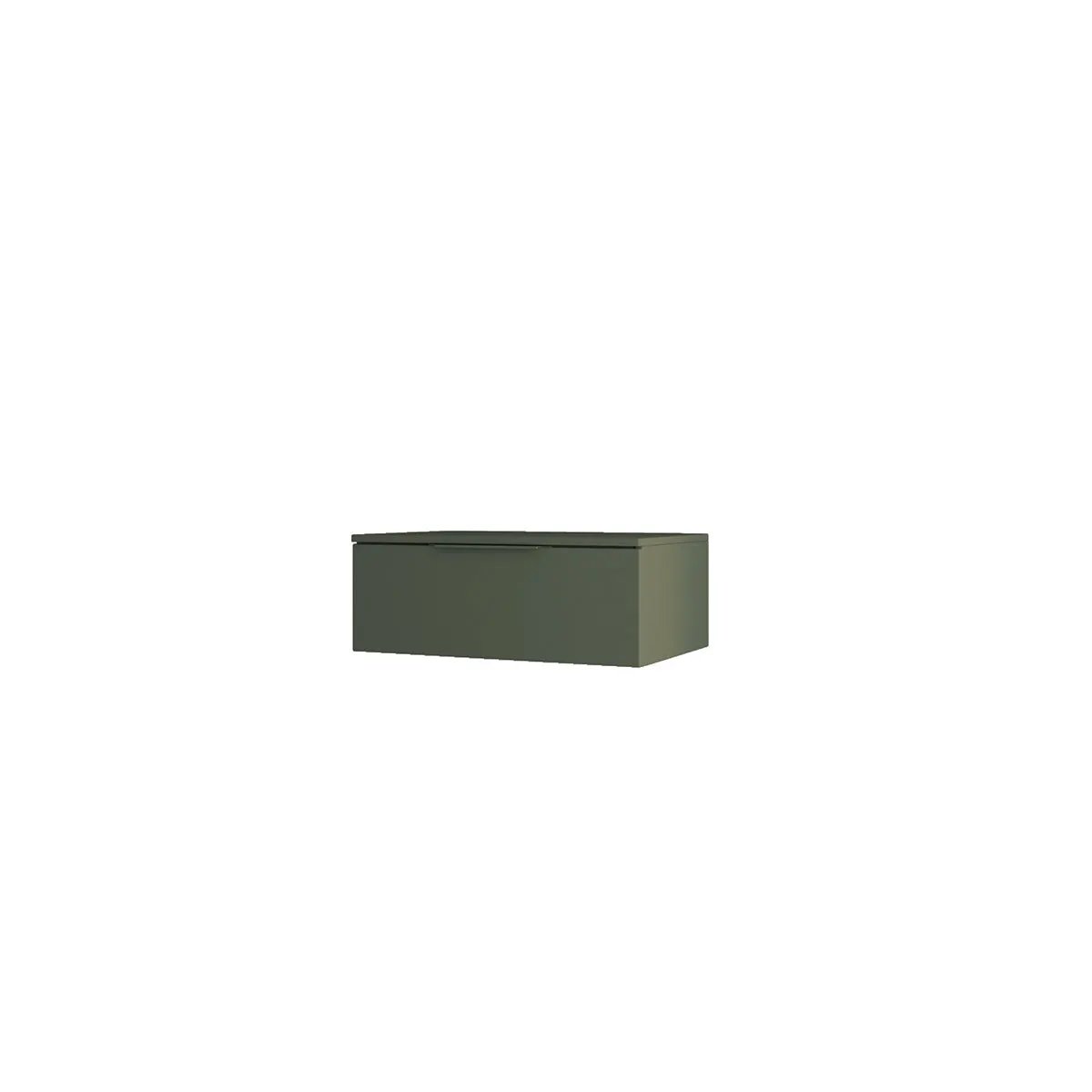 green matte drawers