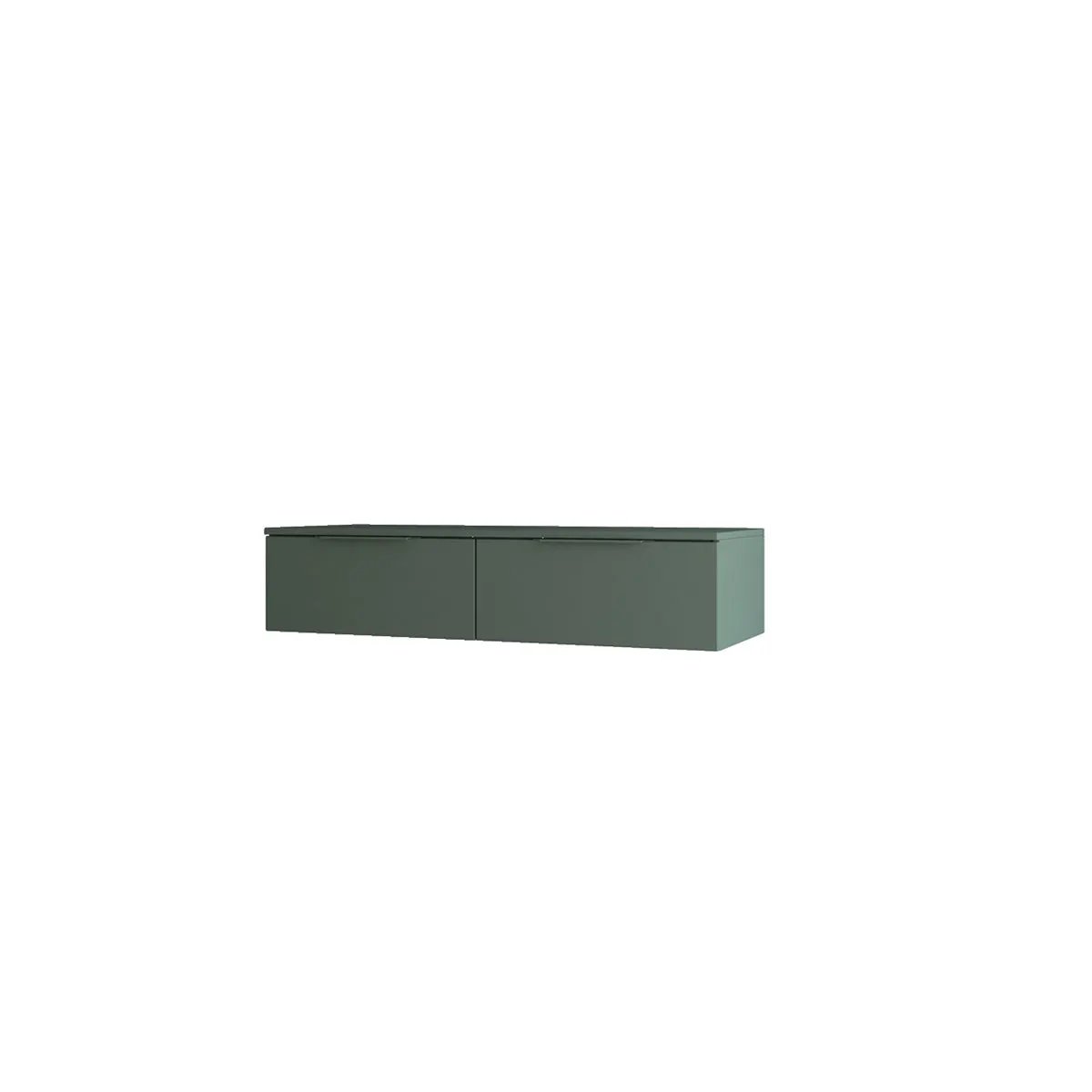 green matte drawers