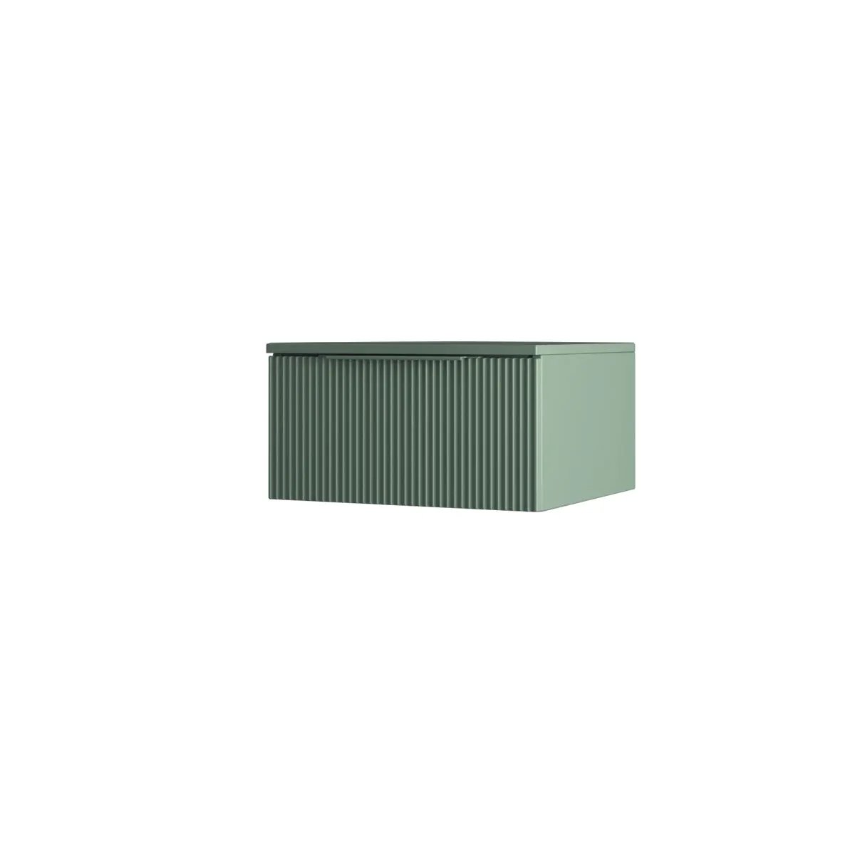 green matte drawers
