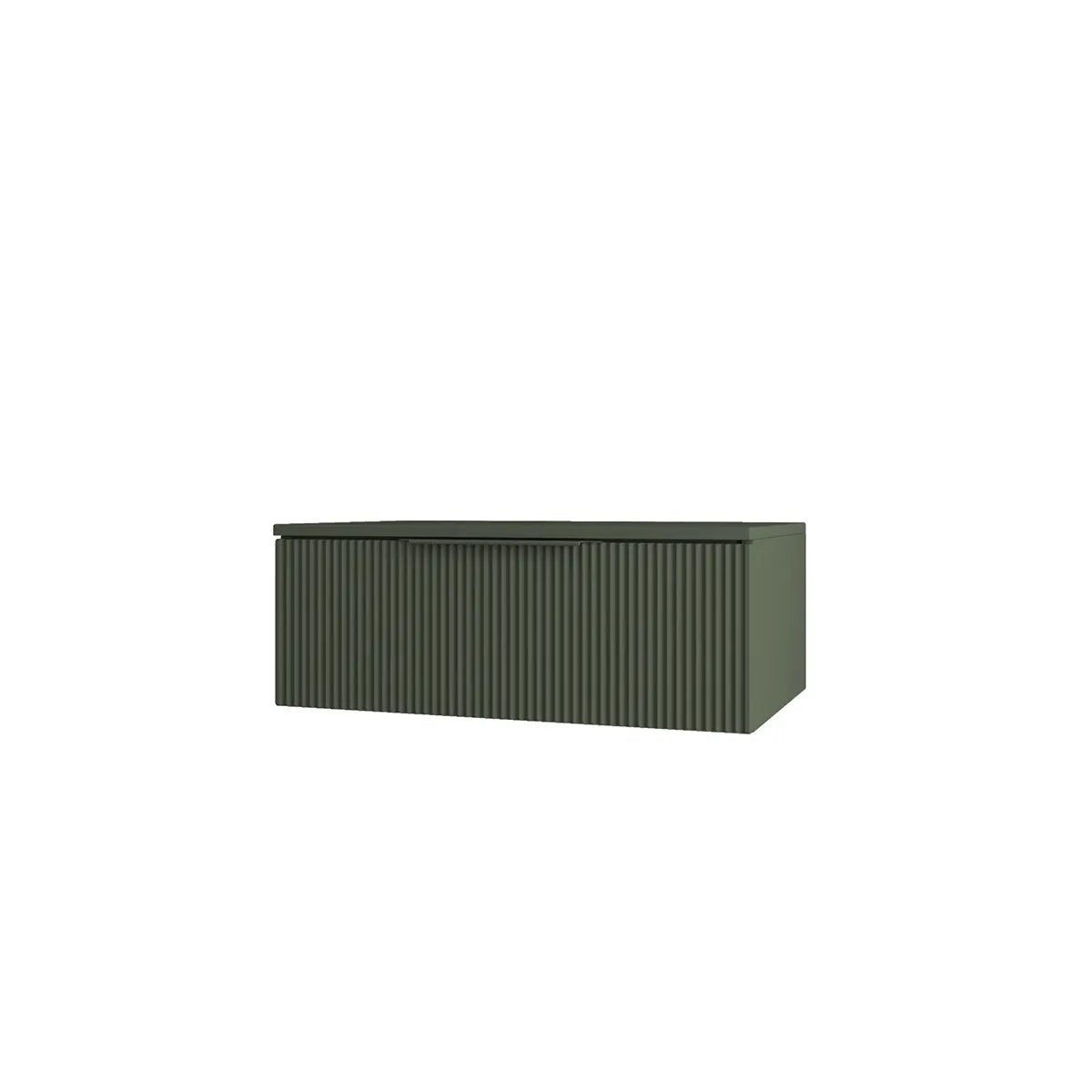 green matte drawers