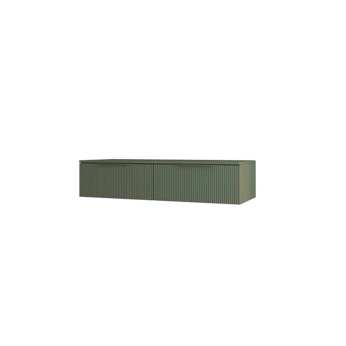 green matte drawers