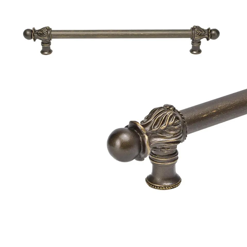 Carpe Diem Acanthus II Romanesque Style Appliance/Long Pull - 5/8" Smooth Bar by Carpe Diem