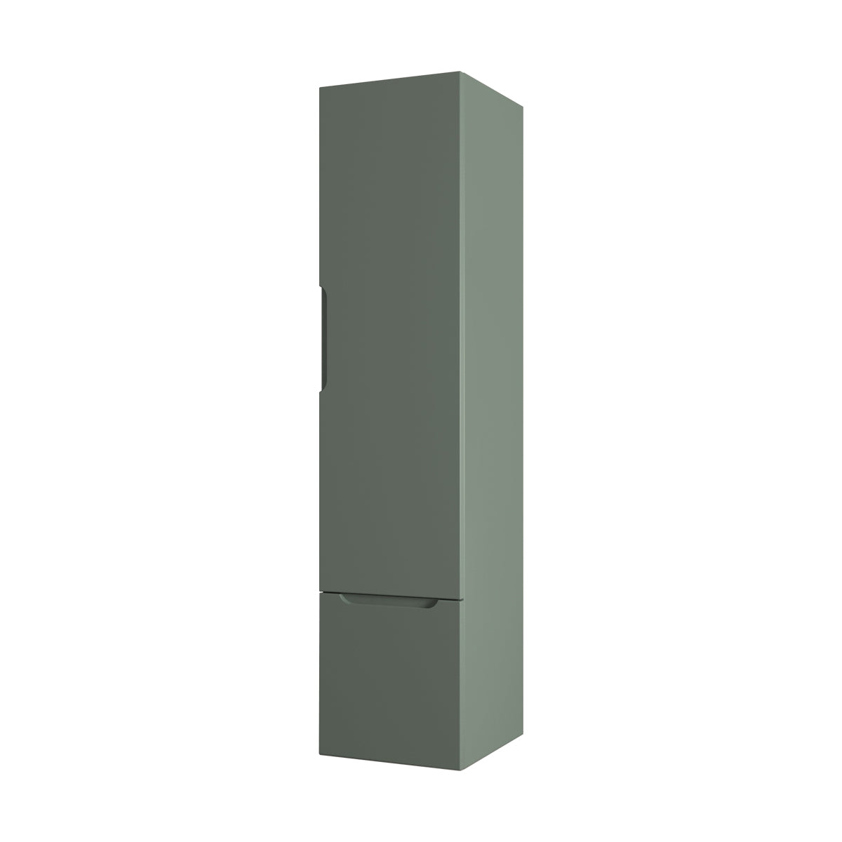 green matte linen cabinet