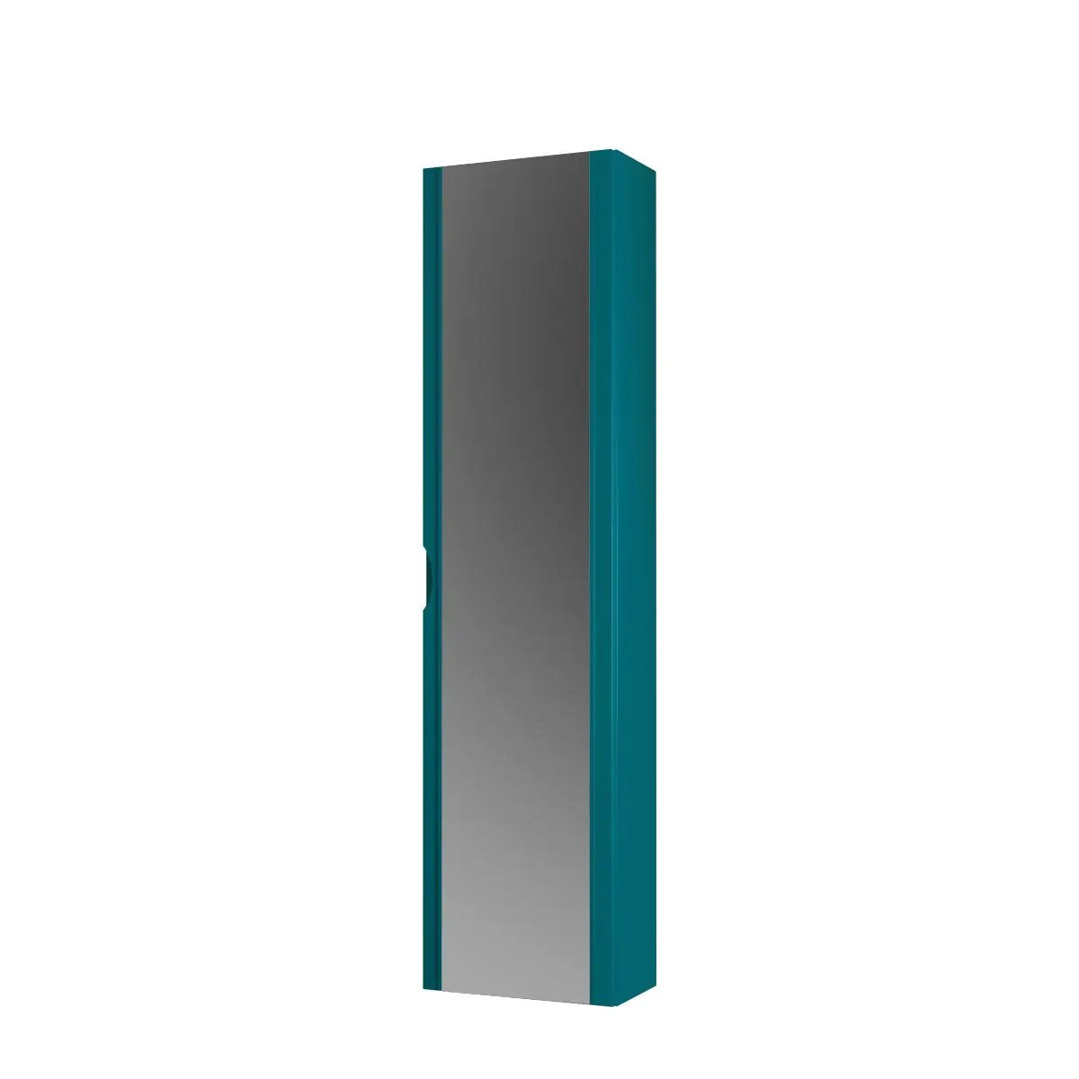 Baden Haus 1973 14" x 55" Linen Cabinet 1 Door with External Mirror by Baden Haus