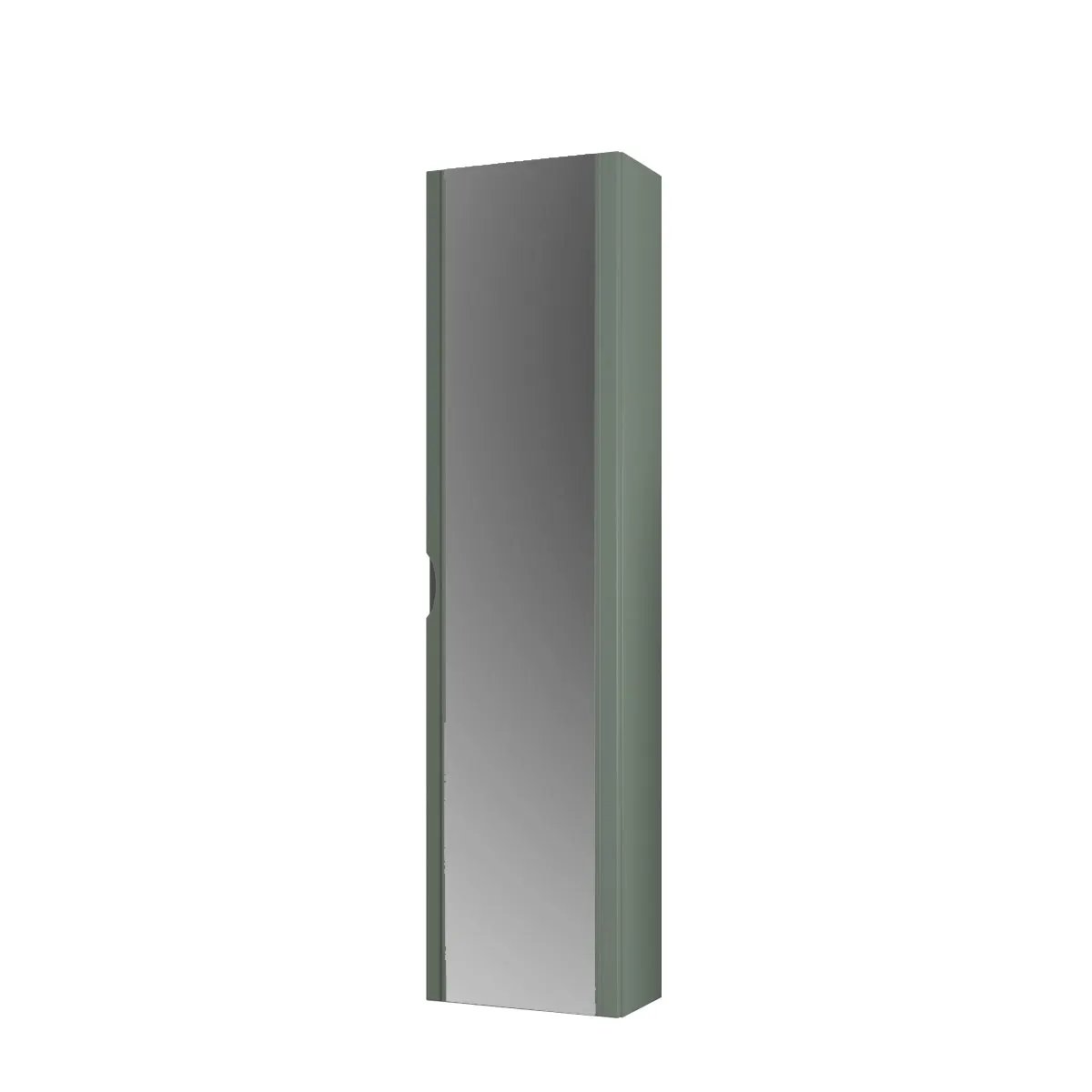 green matte linen cabinet