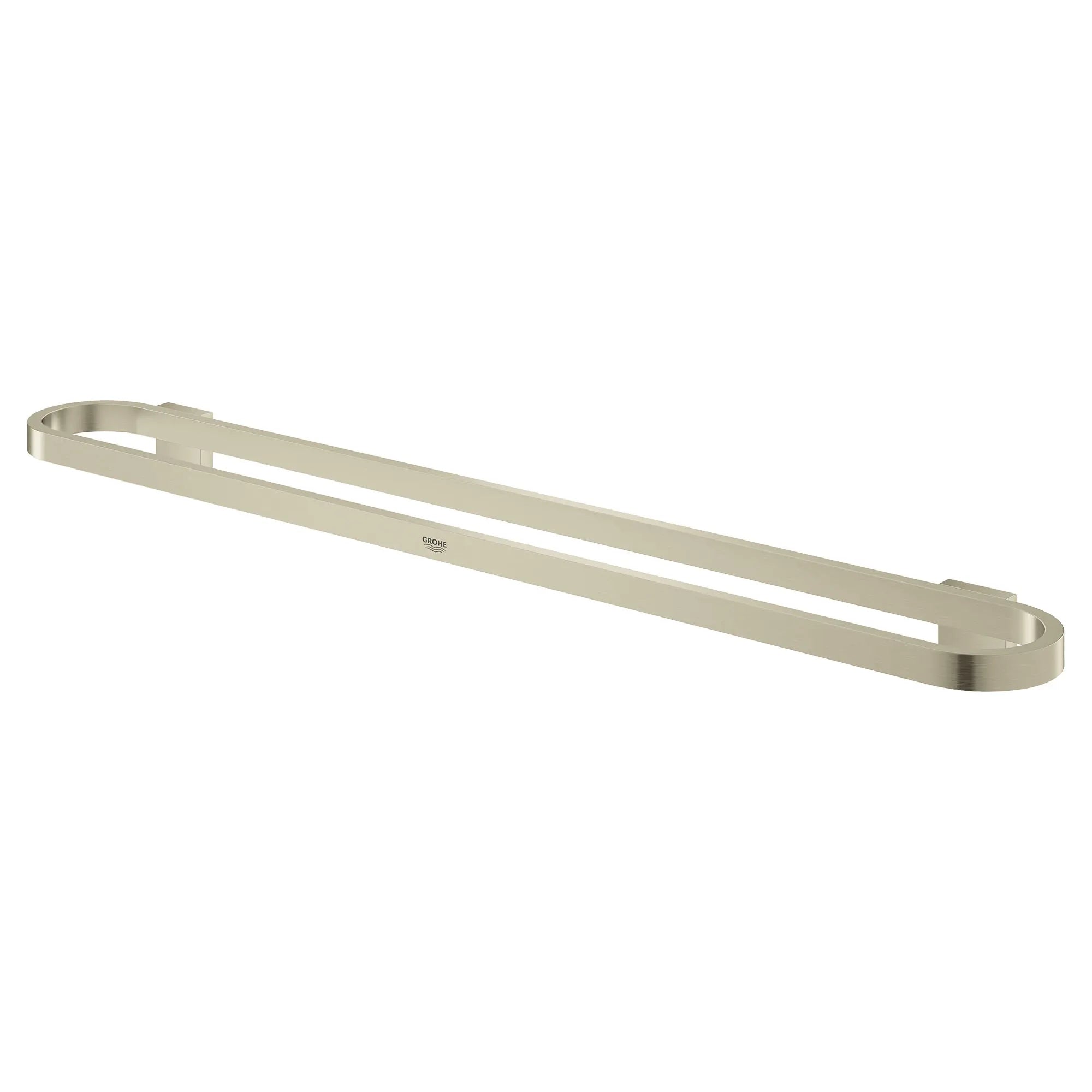 brushed nickel towel bar