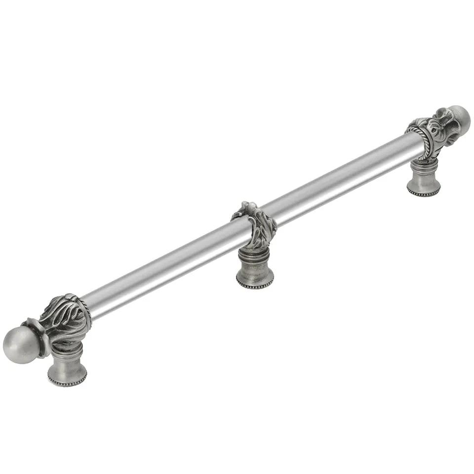 Carpe Diem Acanthus II Romanesque Style Appliance/Long Pull and Center Brace - 5/8" Smooth Bar by Carpe Diem