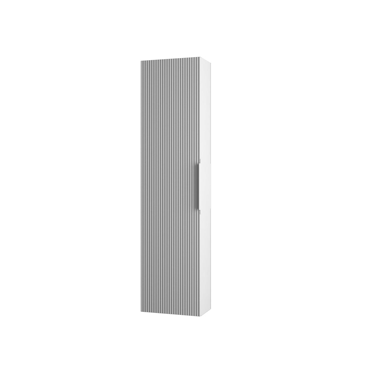 grey matte linen cabinet