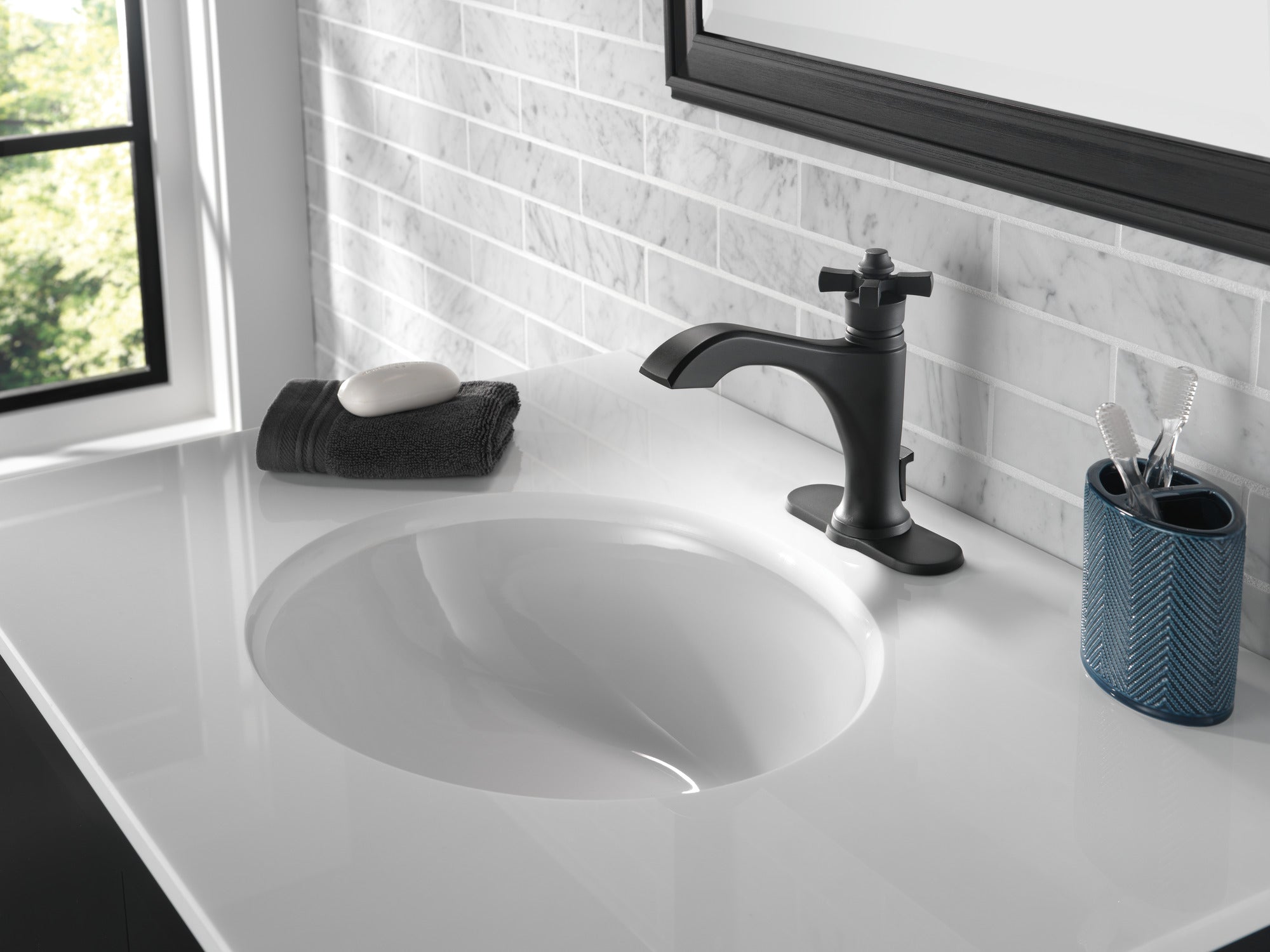 matte black faucet handle