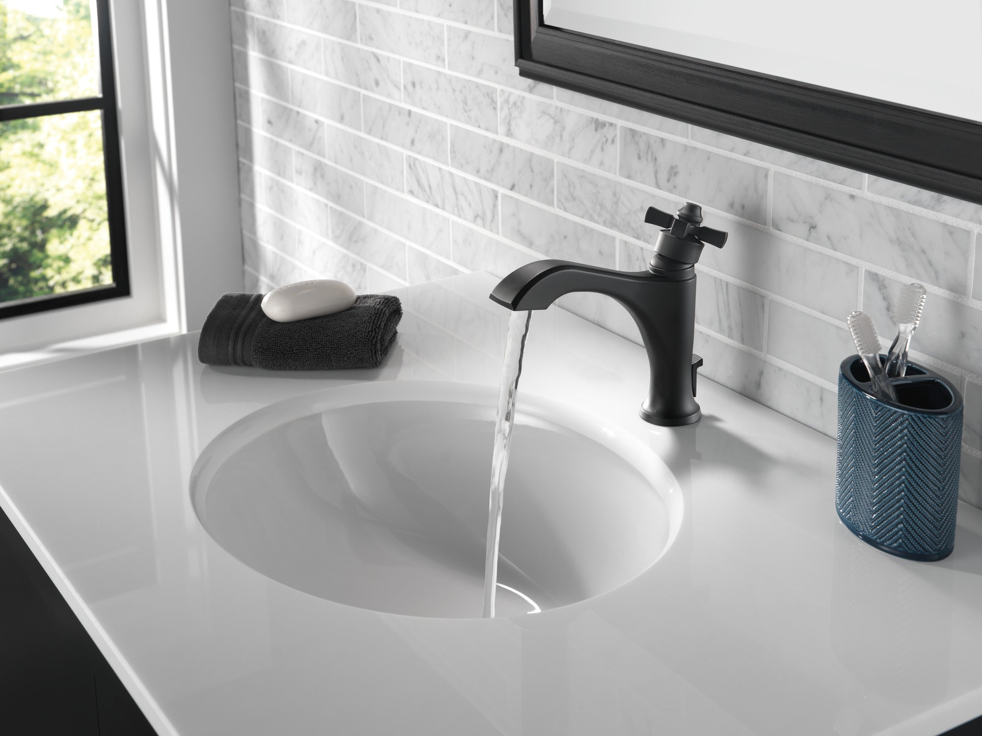 matte black faucet handle
