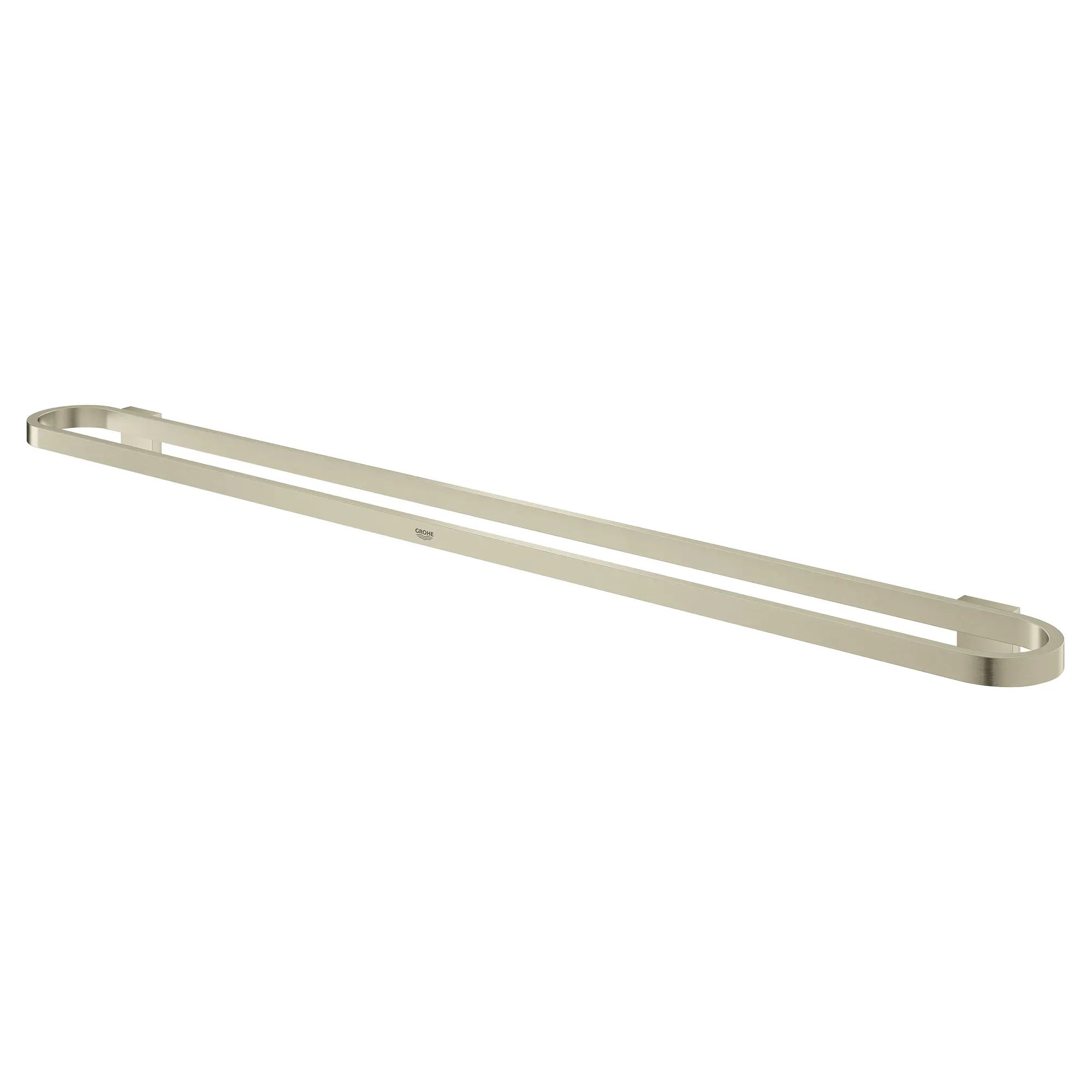 brushed nickel towel bar