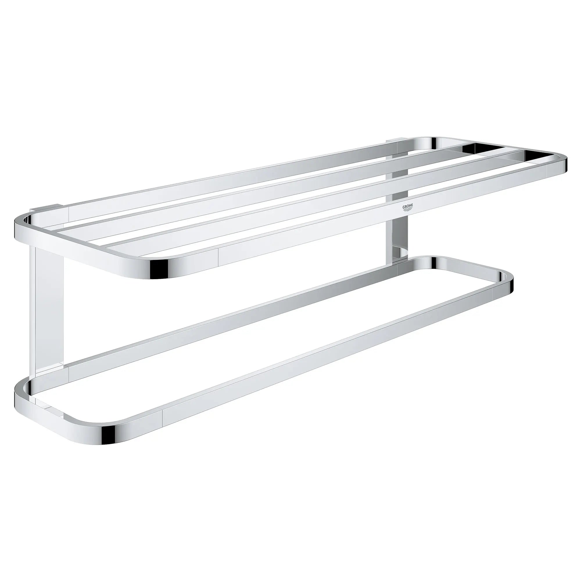 chrome towel rack