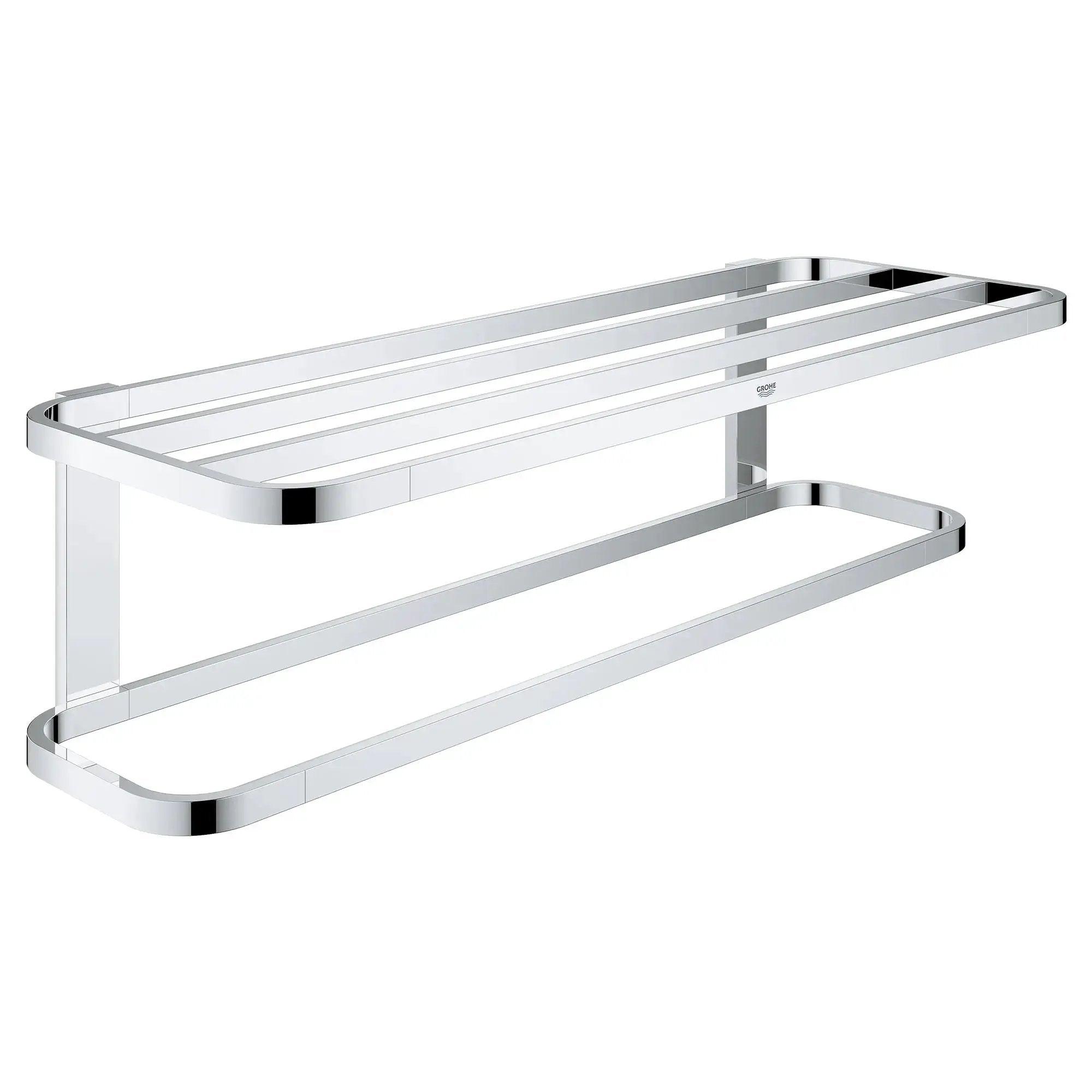 chrome towel rack