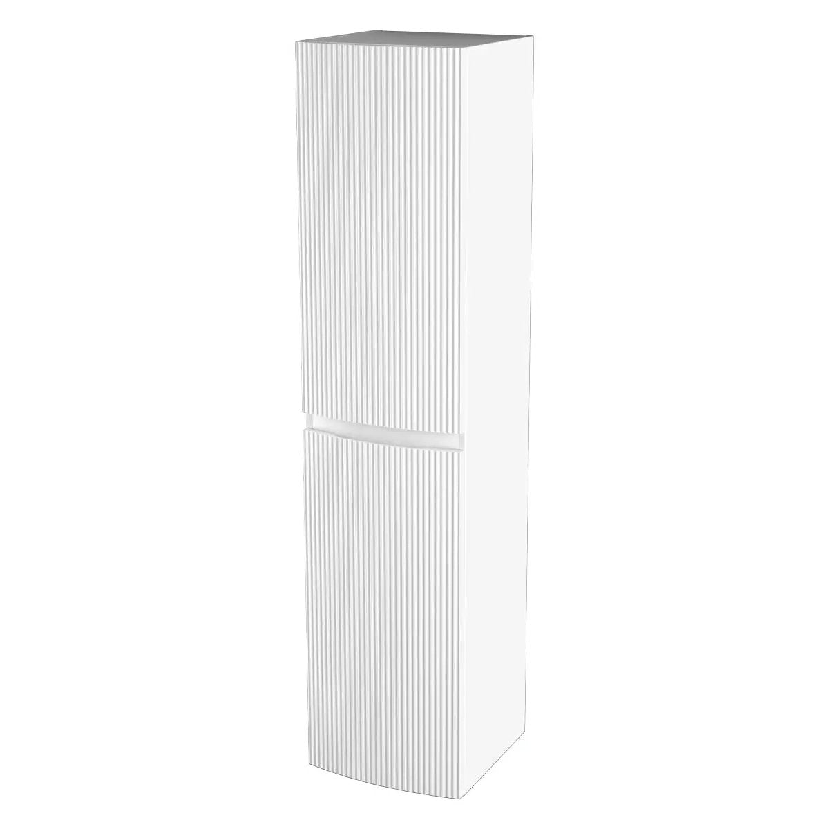 white matte linen cabinet