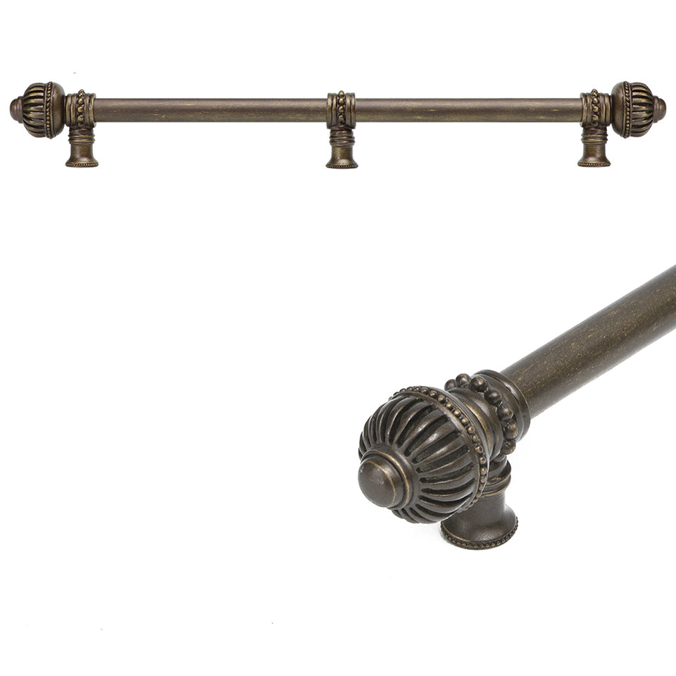 Carpe Diem Cricket Cage Large Finial Appliance/Long Pull - 5/8" Smooth Bar and Center Brace