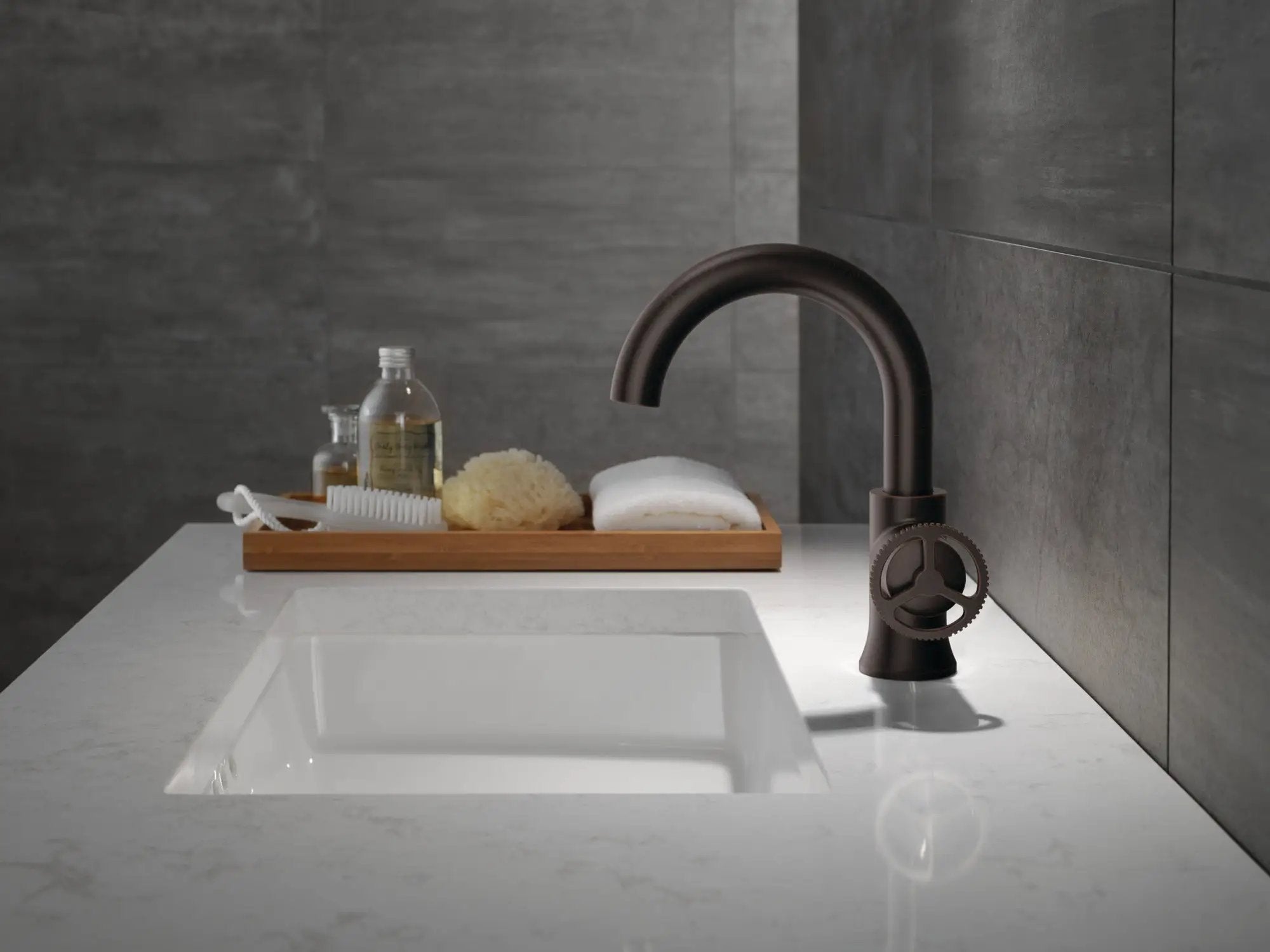 venetian bronze bathroom faucet