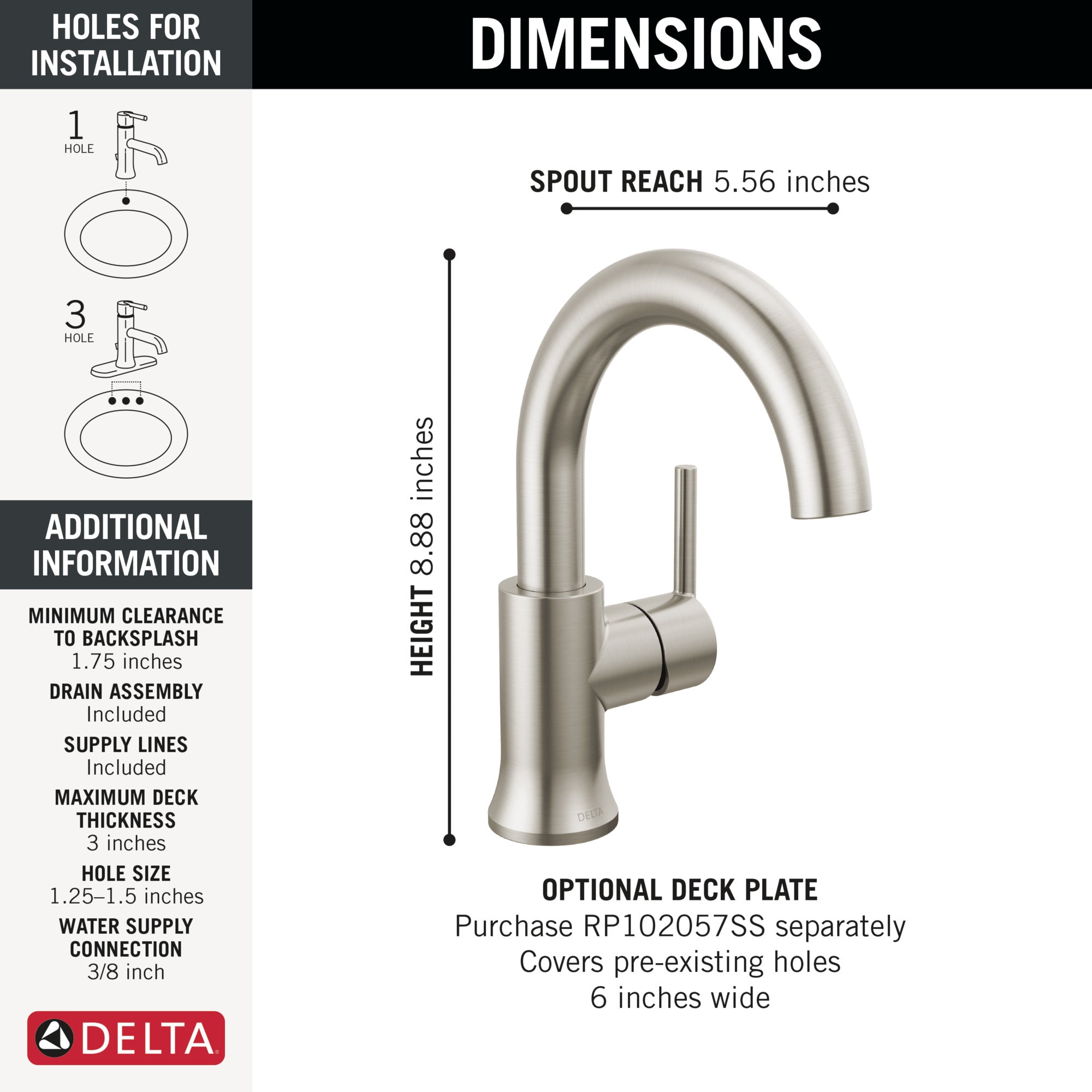 stainless bathroom faucet