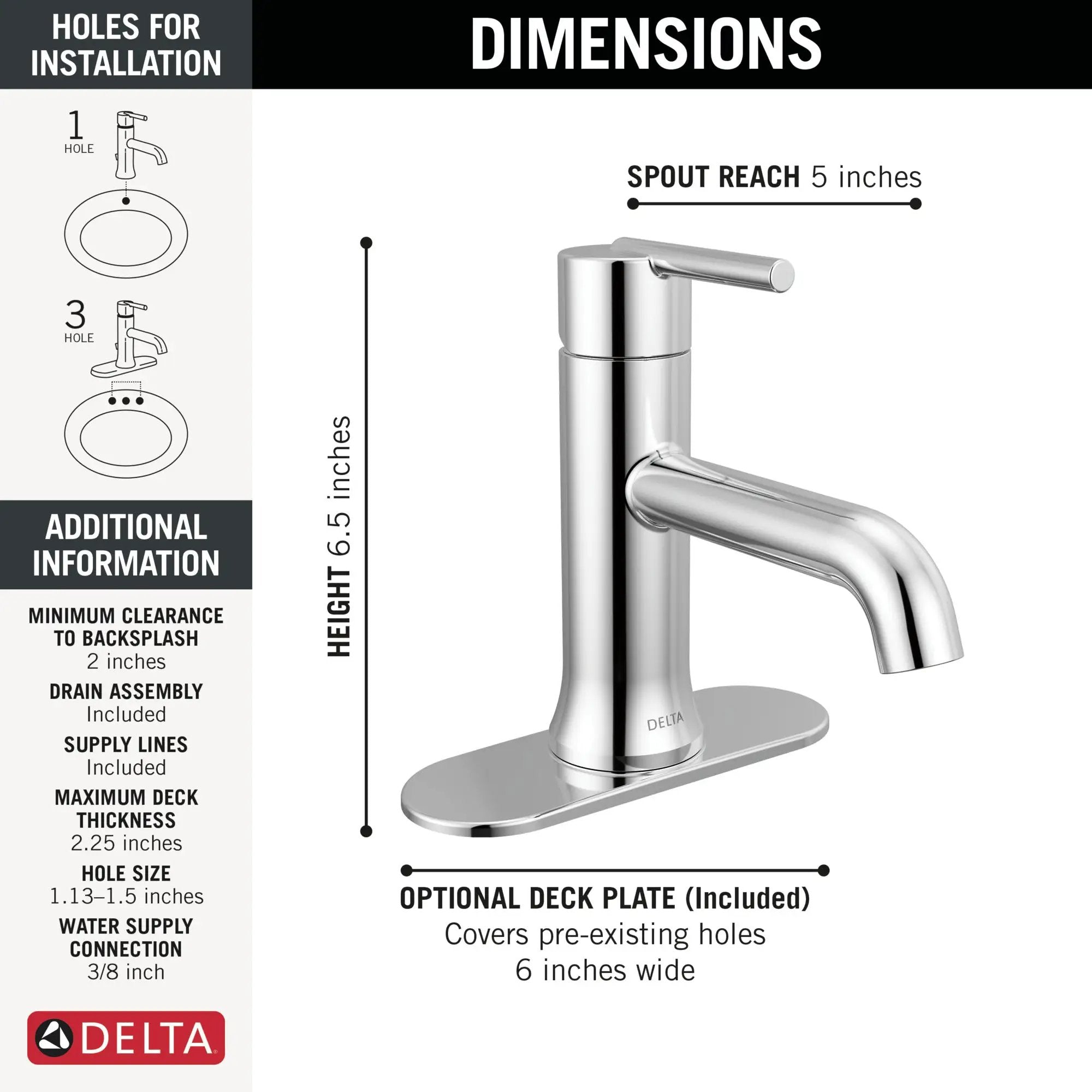 chrome bathroom faucet