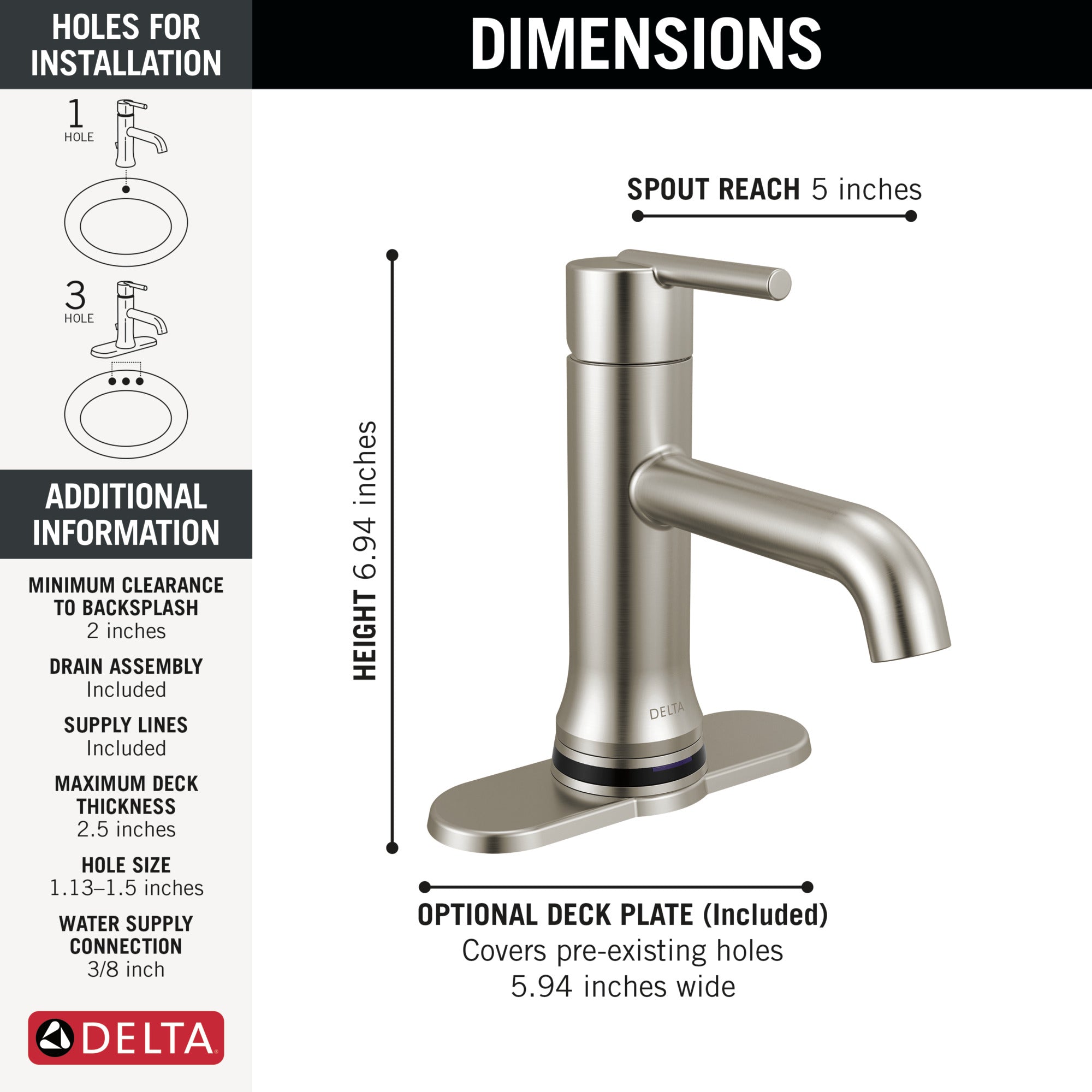 stainless bathroom faucet
