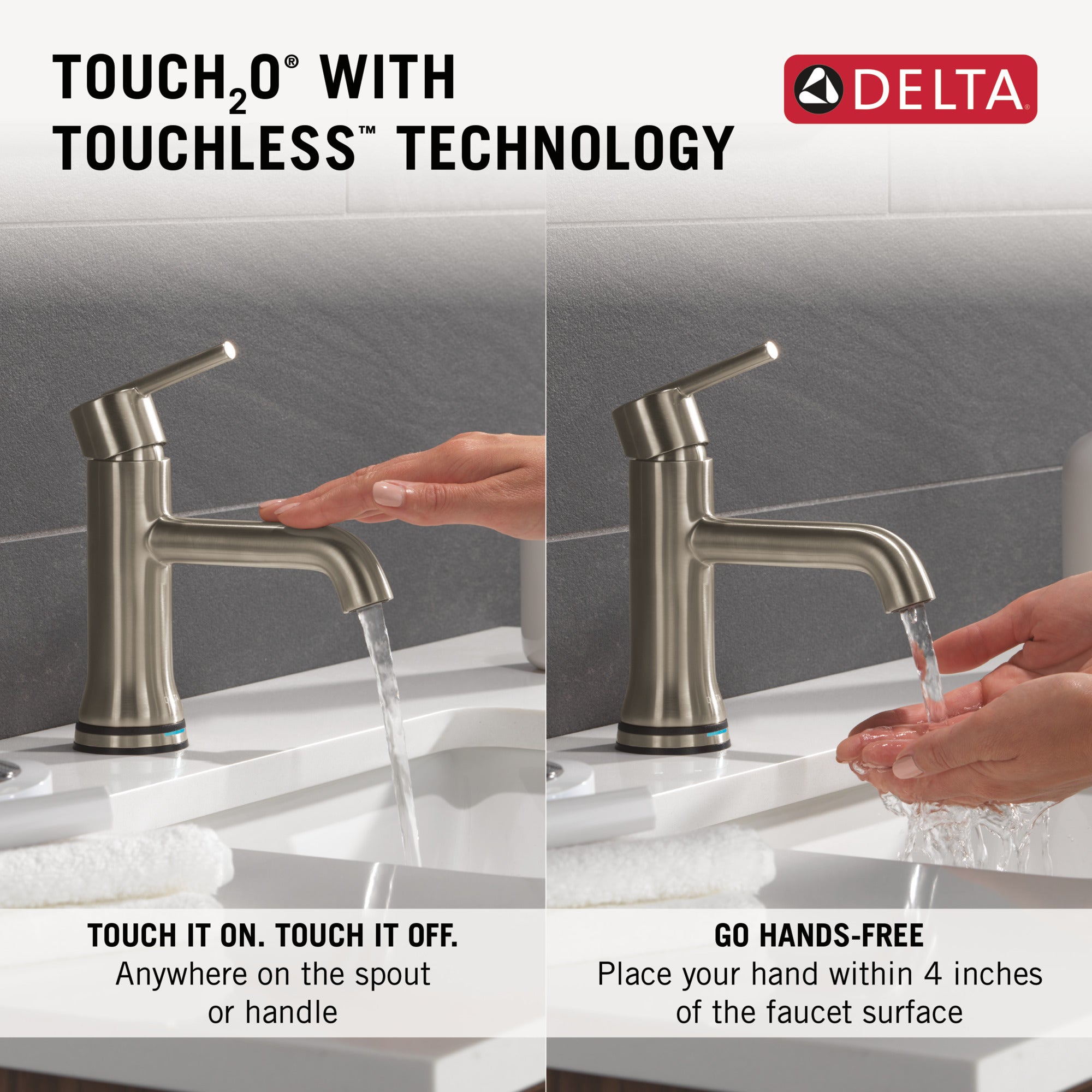 stainless bathroom faucet