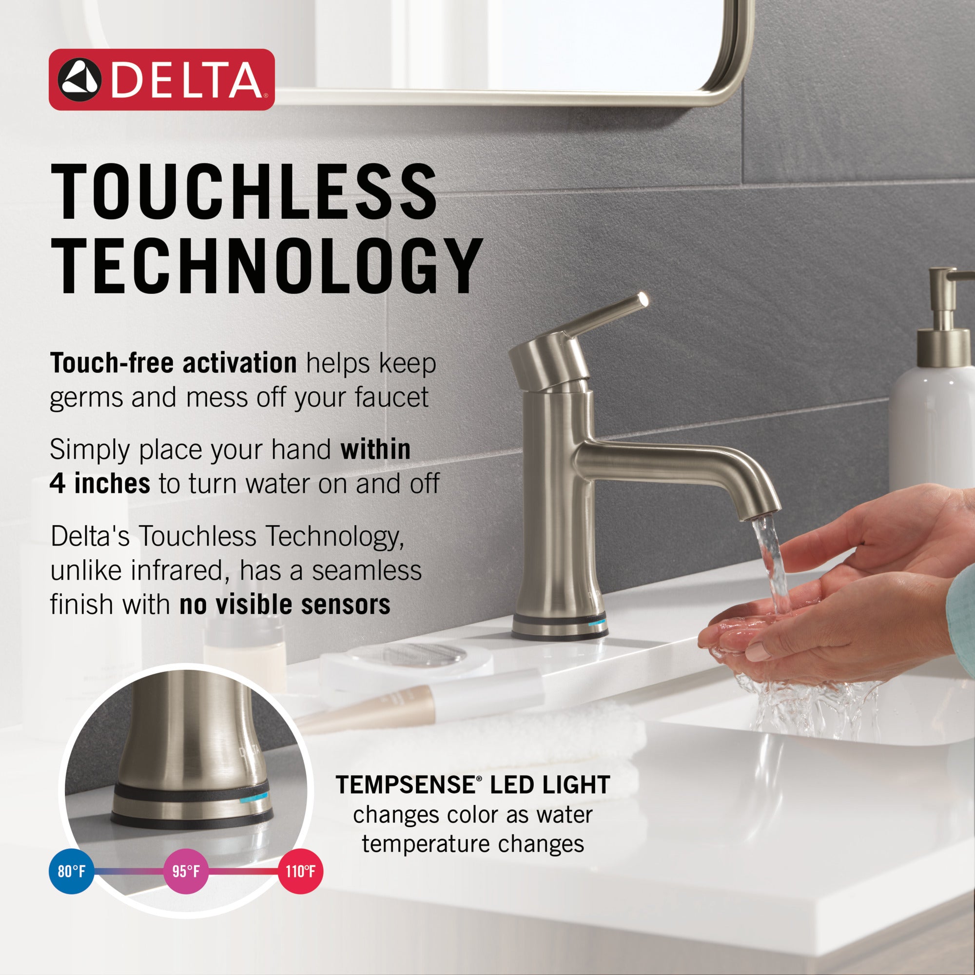 stainless bathroom faucet