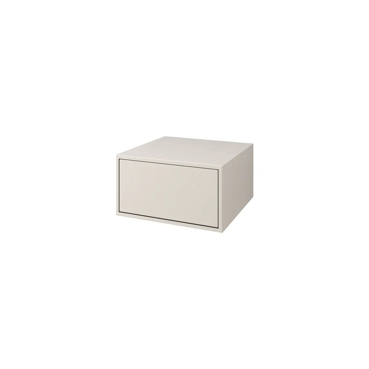 white matte drawers