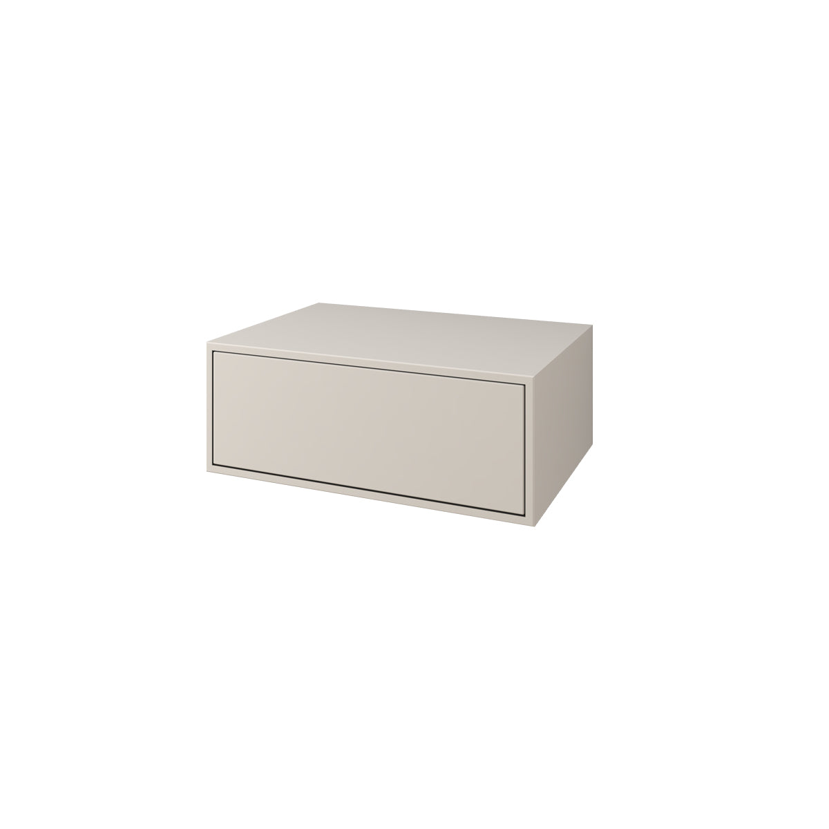 white matte drawers