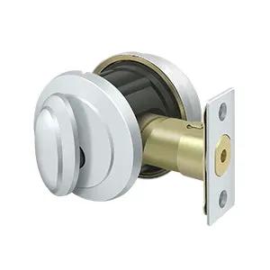 polished chrome door locks