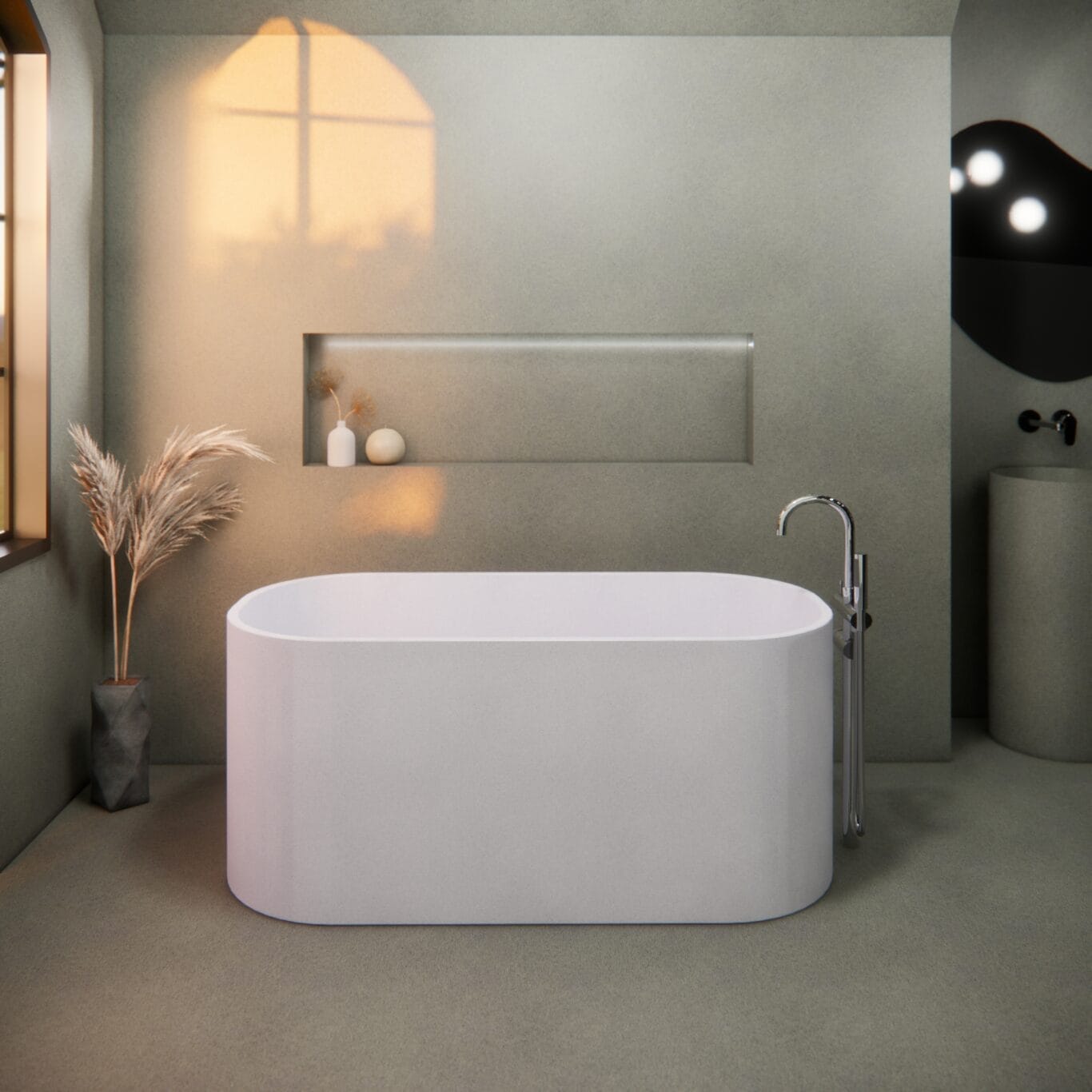 Balux Jasper Concrete Freestanding Bathtub