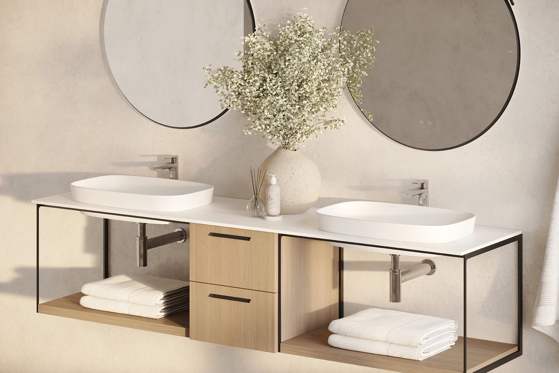 polished chrome bathroom faucet