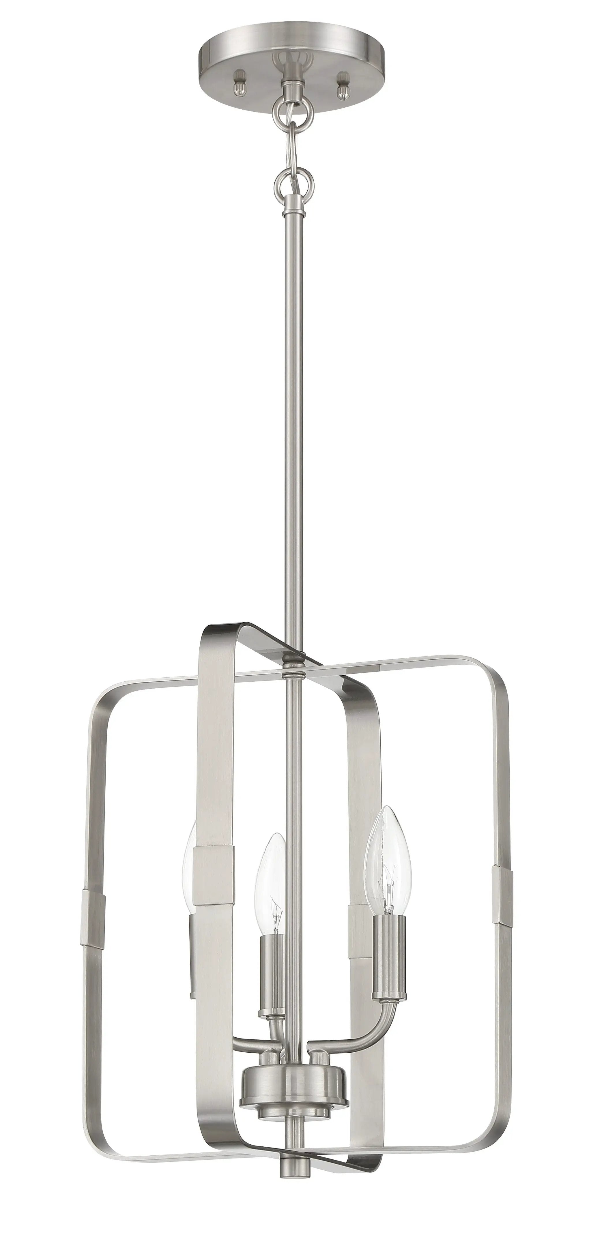 brushed polished nickel ceiling mount
