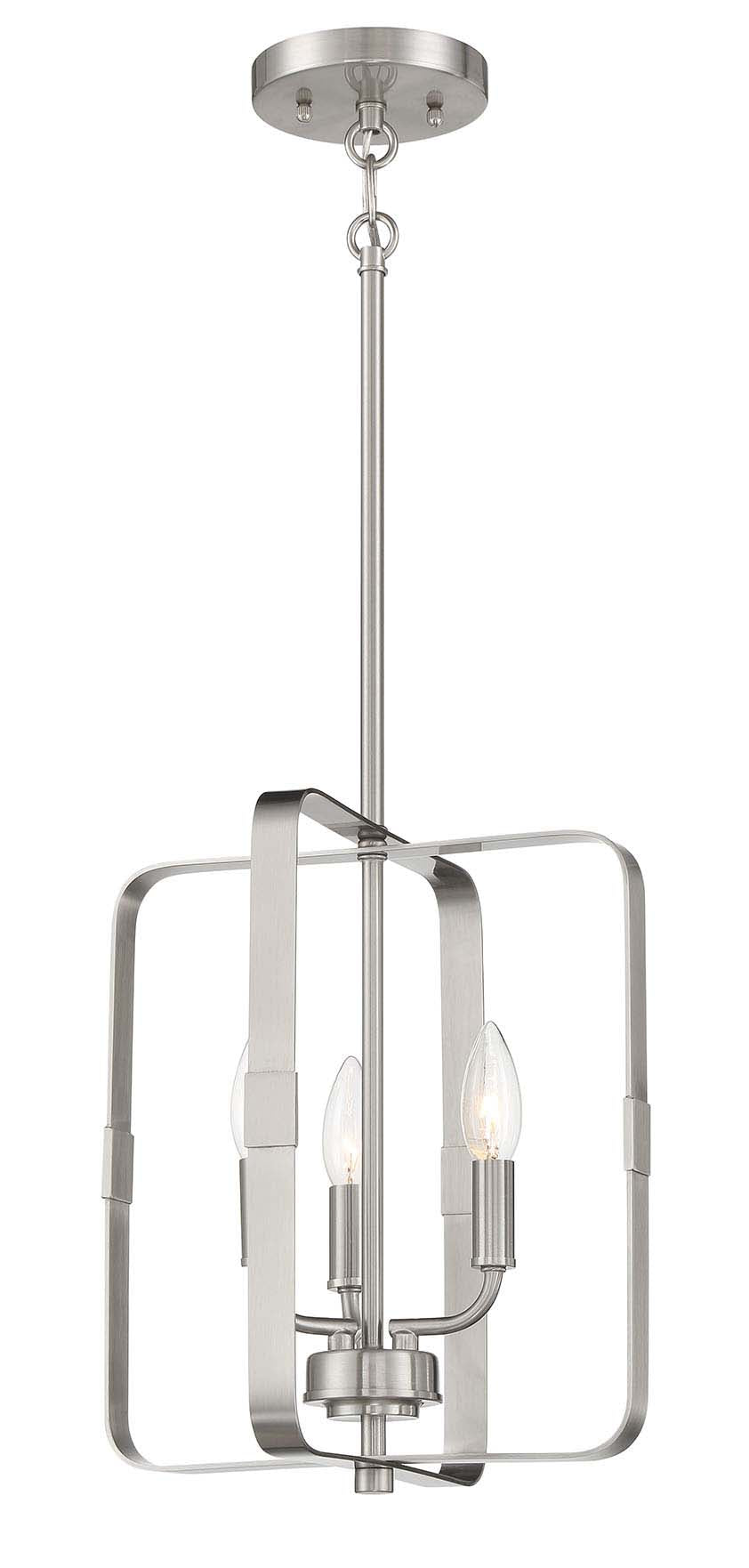 brushed polished nickel ceiling mount