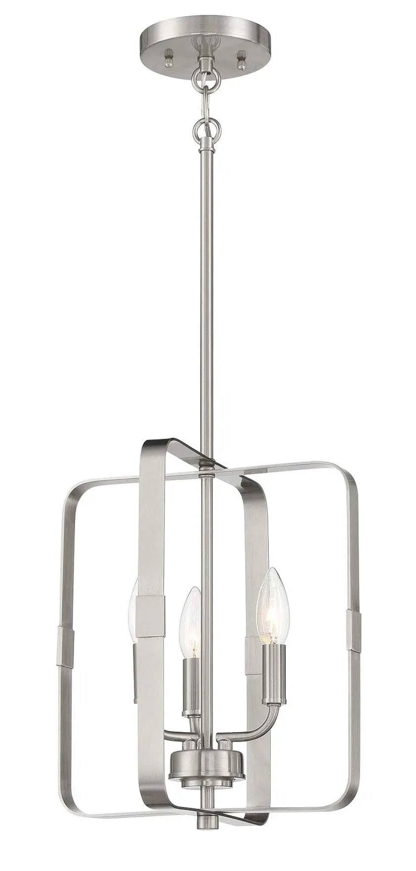 brushed polished nickel ceiling mount