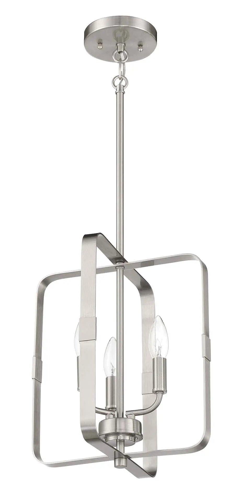 brushed polished nickel ceiling mount